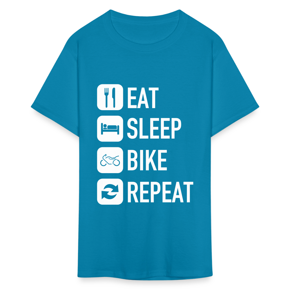 Unisex Classic Custom Sleep Repeat T Shirt - turquoise