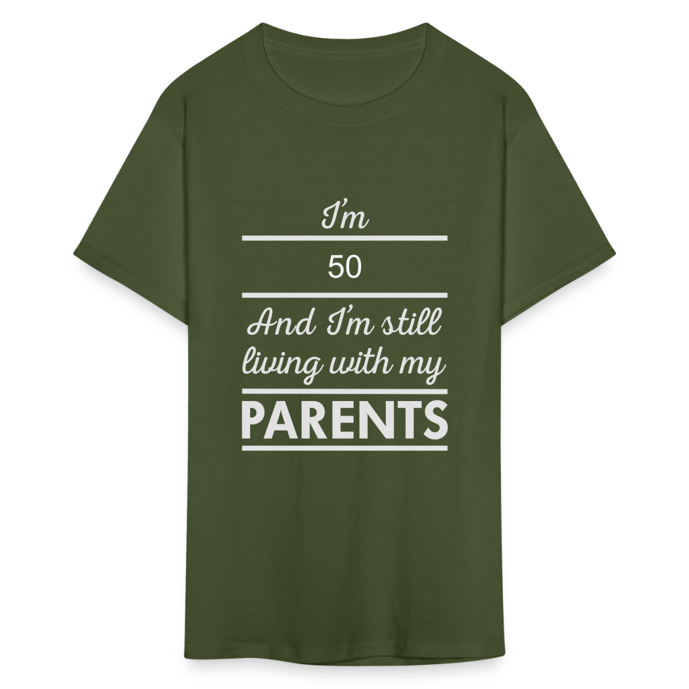 Unisex Classic 50 Print T Shirt - military green