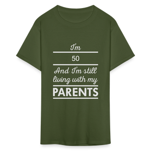 Unisex Classic 50 Print T Shirt - military green