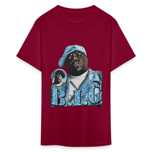 Unisex Classic Biggie Print T Shirt - burgundy