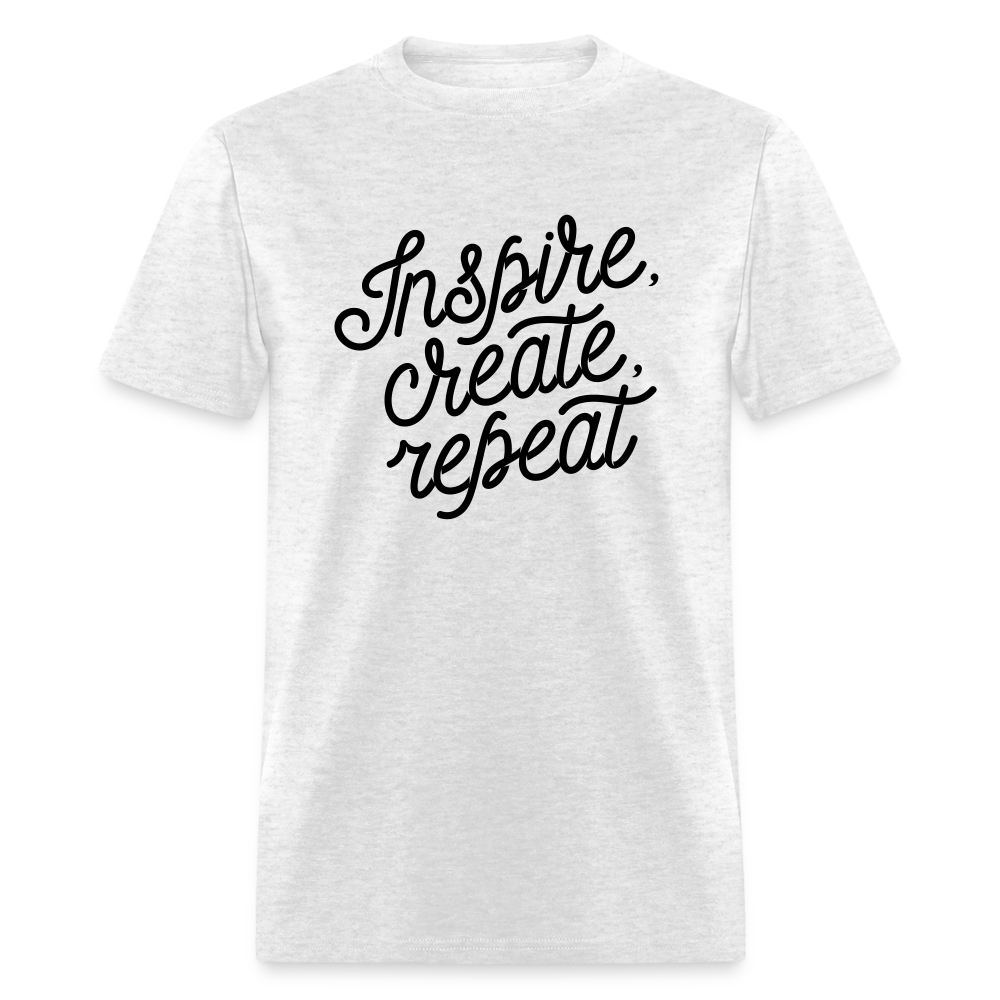 Unisex Classic Inspire Print T Shirt - light heather gray