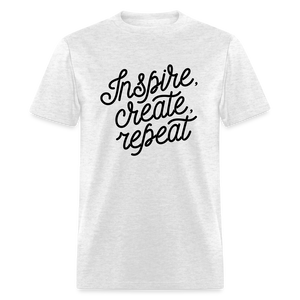 Unisex Classic Inspire Print T Shirt - light heather gray