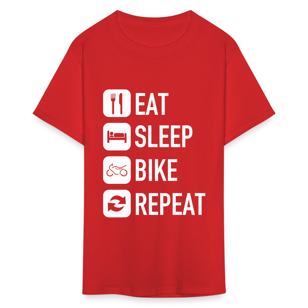 Unisex Classic Custom Sleep Repeat T Shirt - red