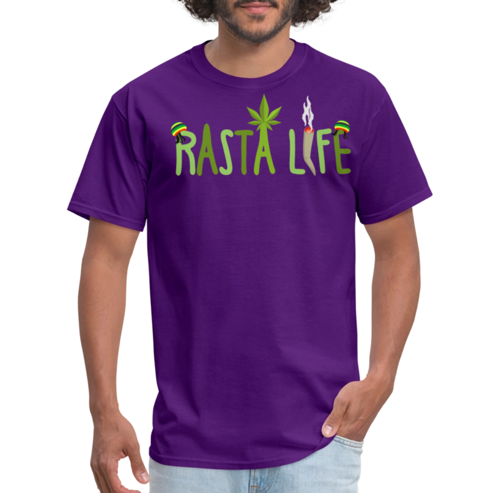 Unisex Classic Custom Rasta T Shirt - purple