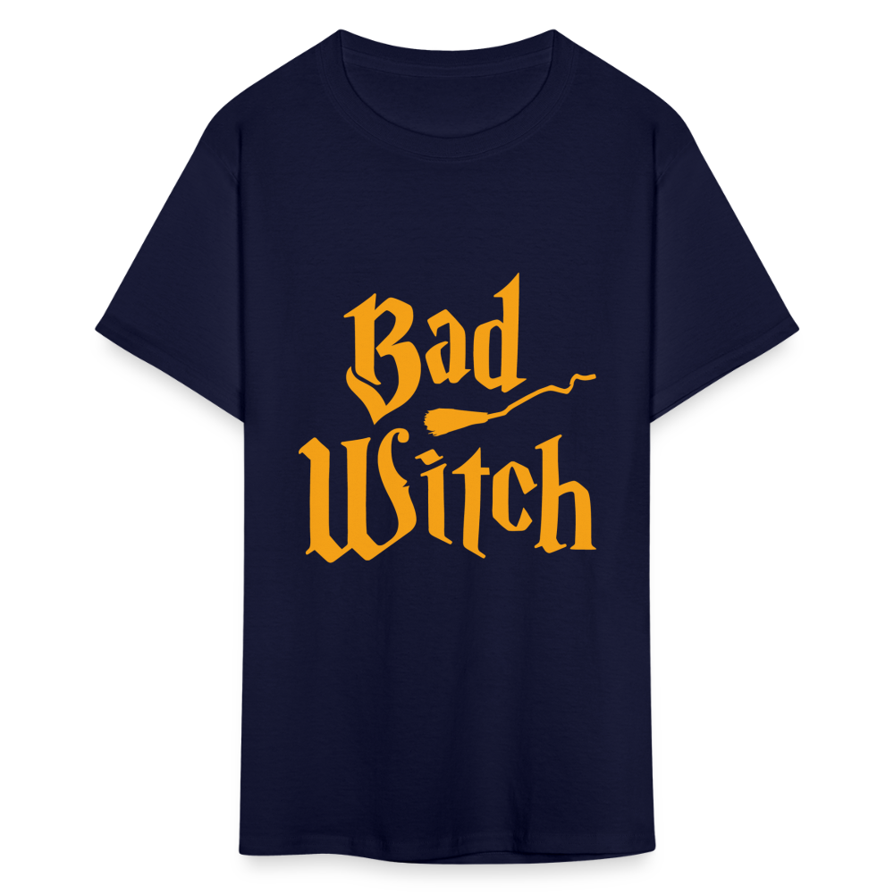 Women's Classic Halloween Print T Shirt - navy