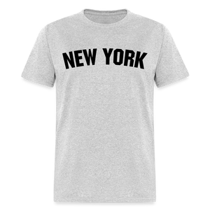 Unisex New York Print T Shirt - heather gray