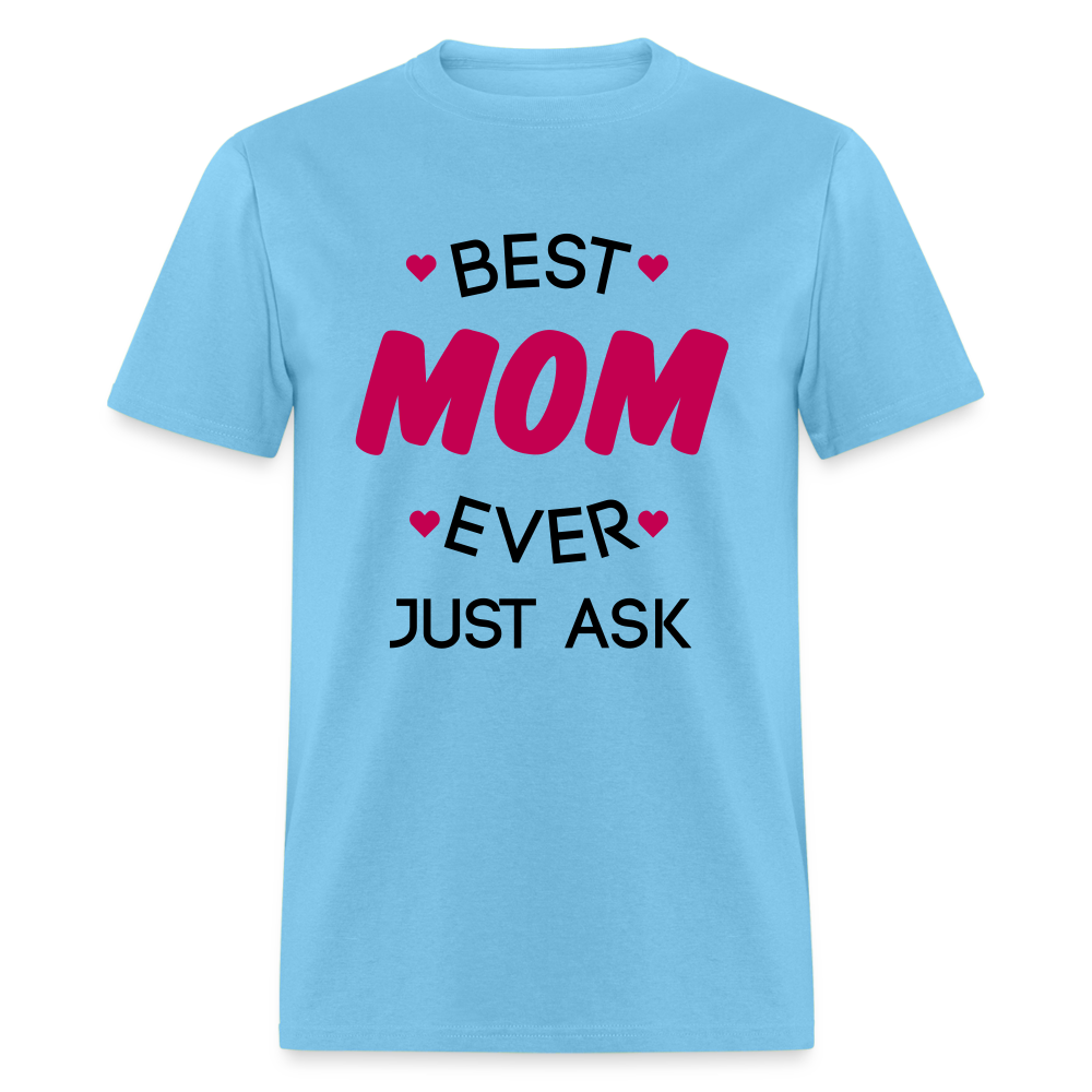 Women's Best Mom Ever Print T Shirt - aquatic blue
