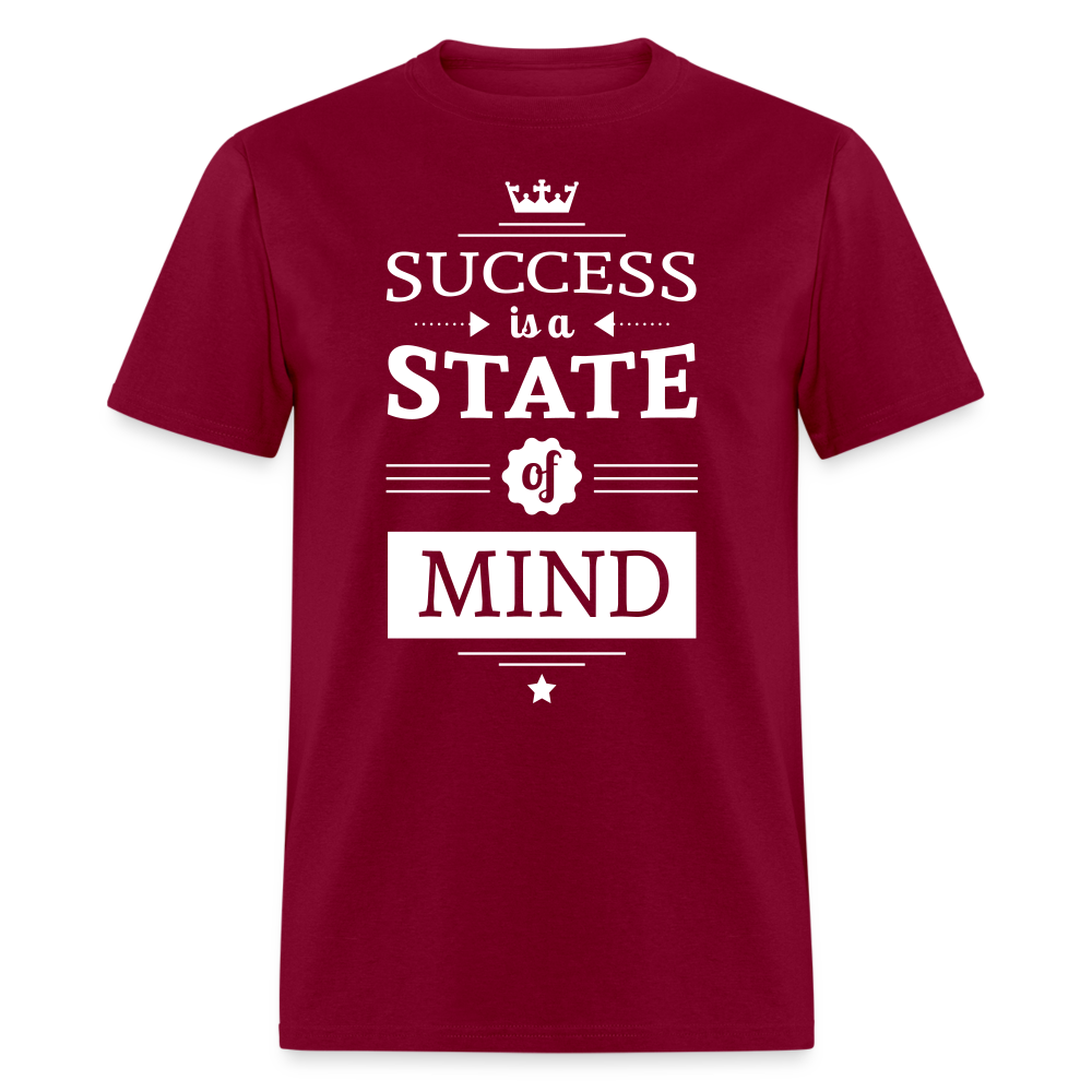 Unisex Success Print T Shirt - burgundy