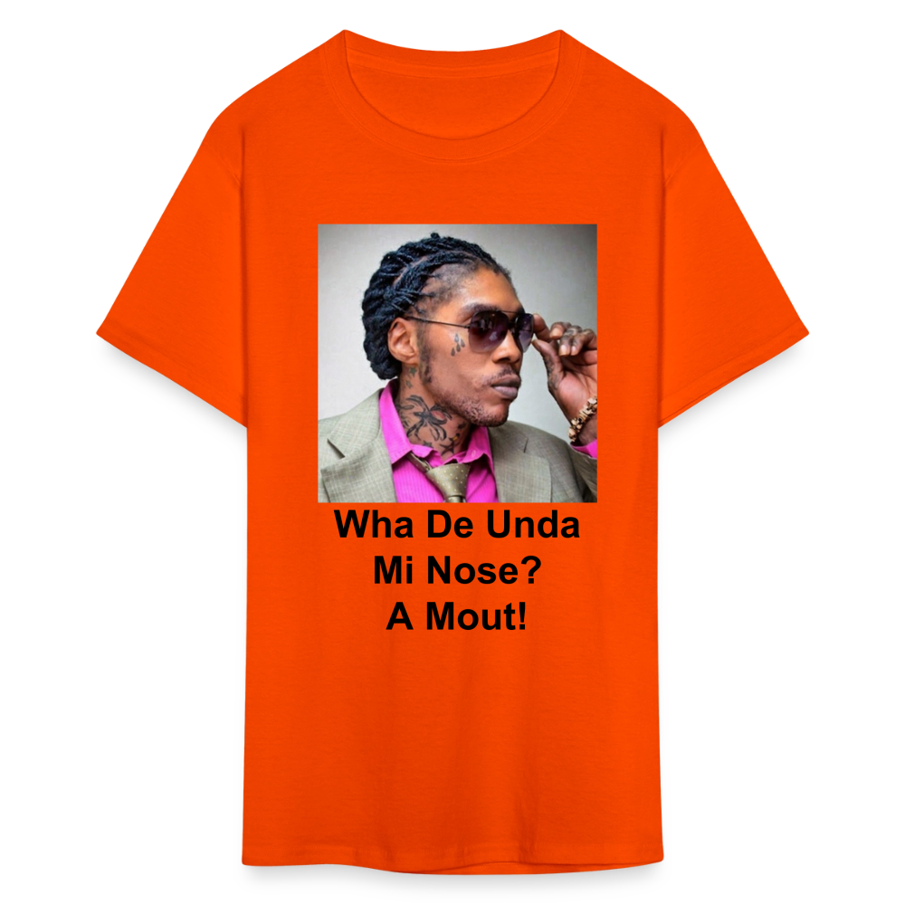 Unisex Classic Vybz Kartel Custom T Shirt - orange