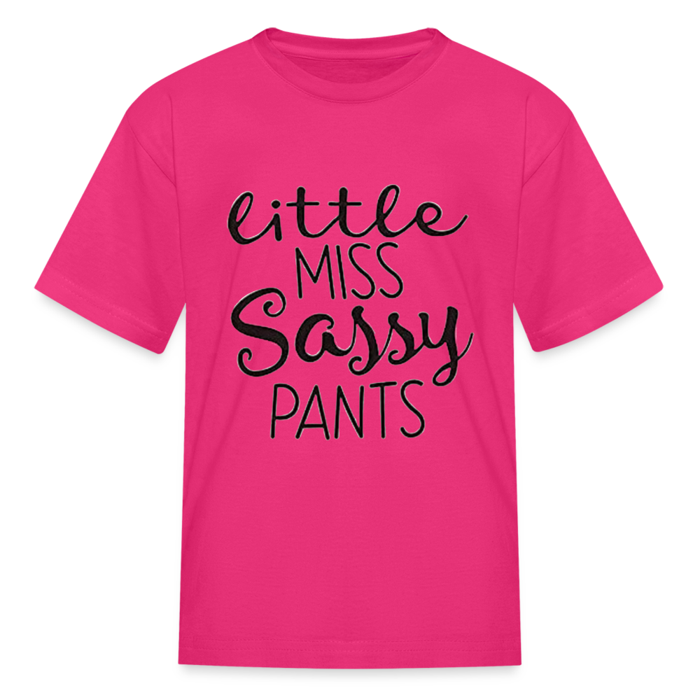 Kids and Babies Miss Sassy Pants Print T Shirt - fuchsia