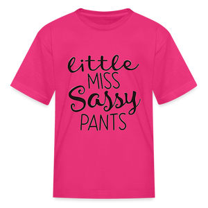 Kids and Babies Miss Sassy Pants Print T Shirt - fuchsia