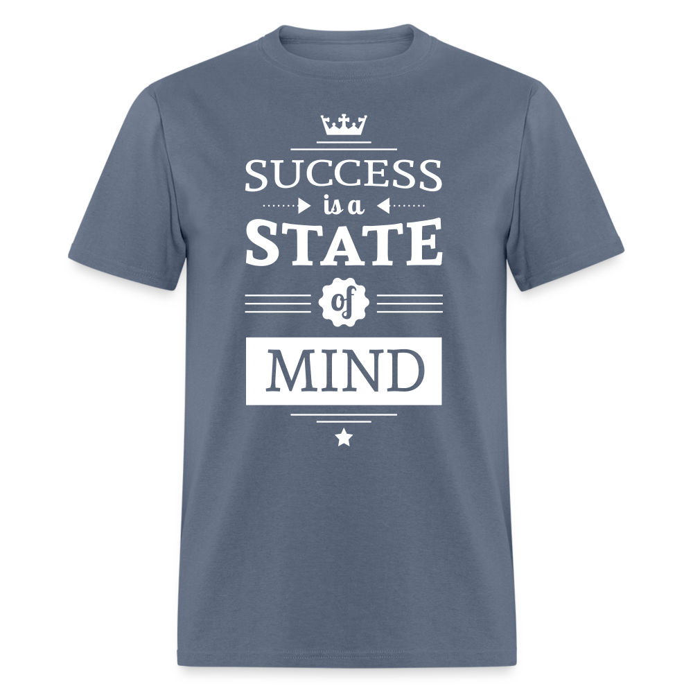 Unisex Success Print T Shirt - denim