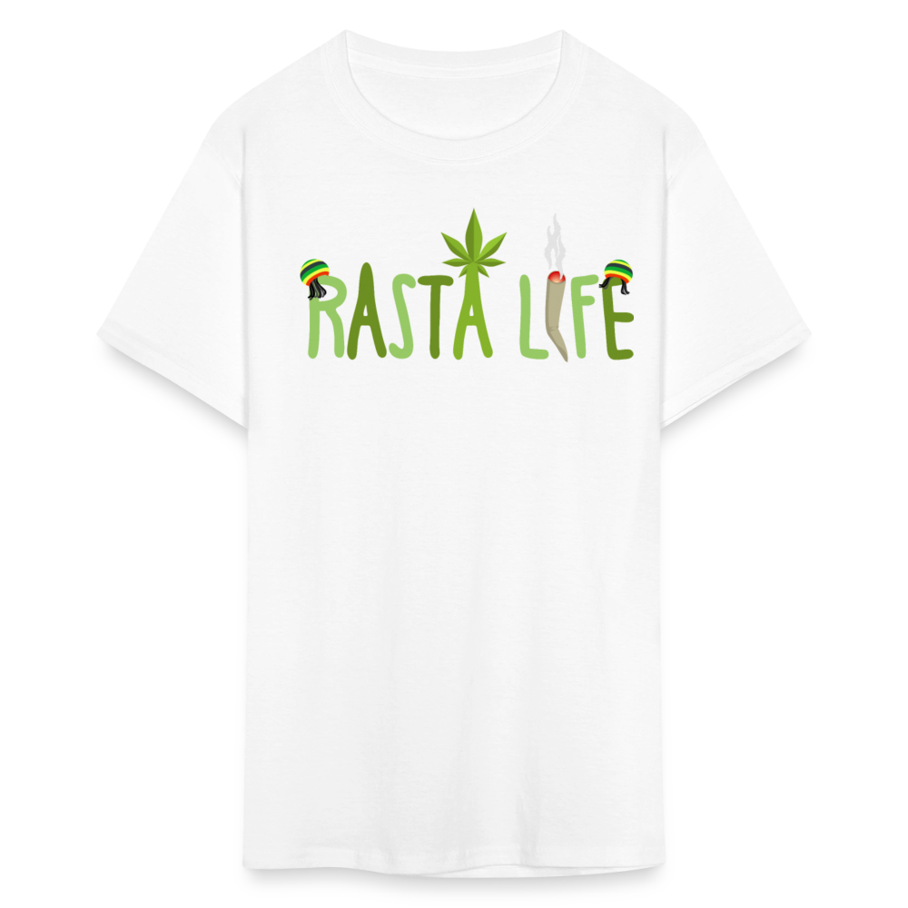 Unisex Classic Custom Rasta T Shirt - white