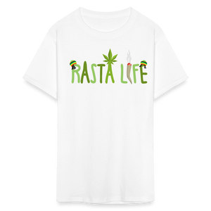 Unisex Classic Custom Rasta T Shirt - white