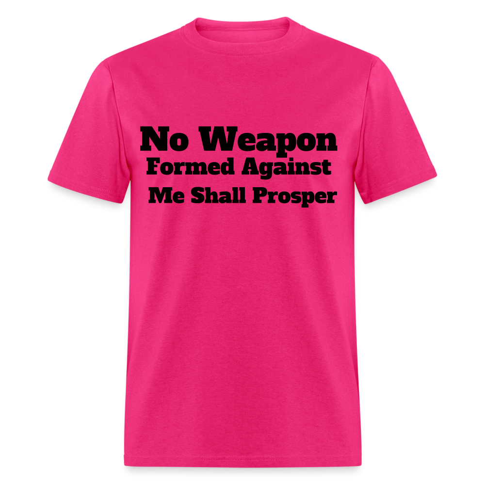 Adult Unisex  No Weapon Print T Shirt - fuchsia