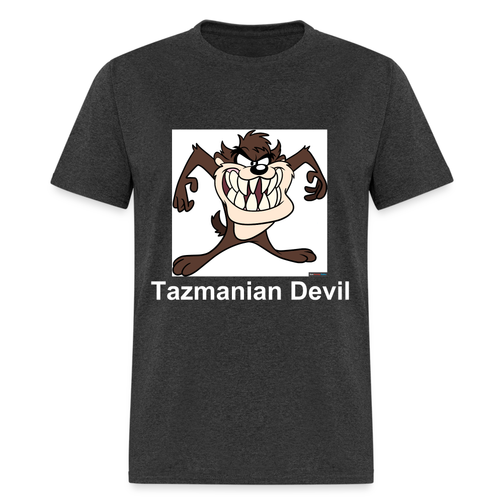 Unisex Tazmanian Devil Classic Print T Shirt - heather black