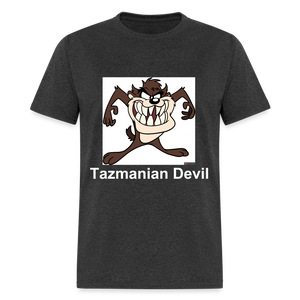 Unisex Tazmanian Devil Classic Print T Shirt - heather black