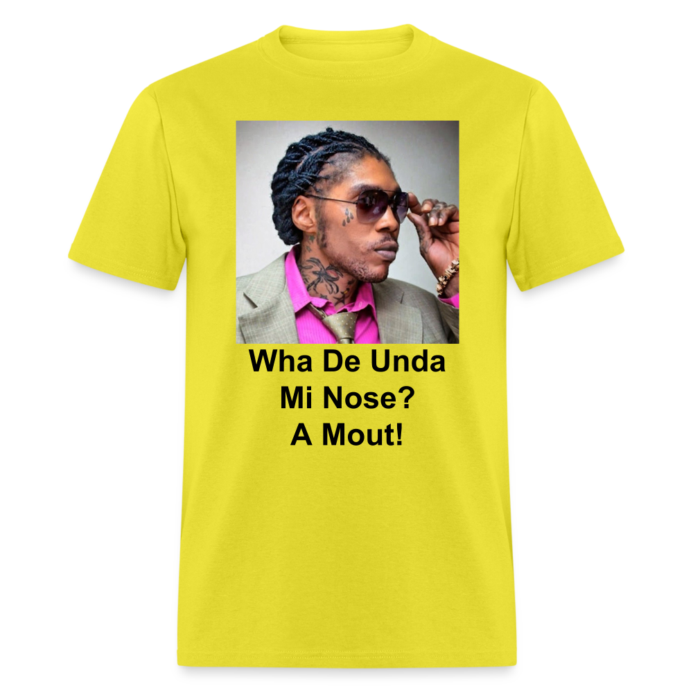 Unisex Classic Vybz Kartel Custom T Shirt - yellow