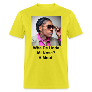 Unisex Classic Vybz Kartel Custom T Shirt - yellow