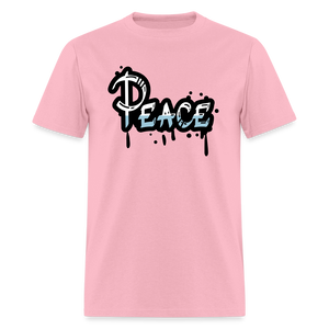 Unisex Peace Print T Shirt - pink