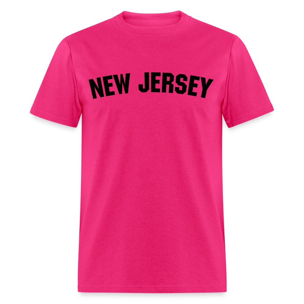 Unisex New Jersey T Shirt - fuchsia