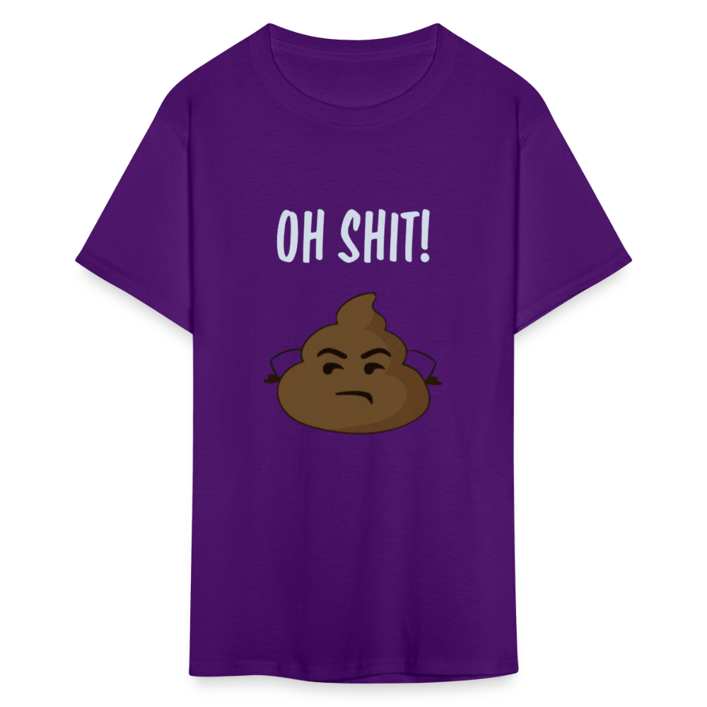 Unisex Classic Funny Print T Shirt - purple