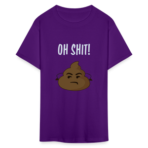 Unisex Classic Funny Print T Shirt - purple