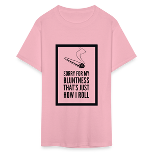 Unisex Classic Bluntness Print T Shirt - pink