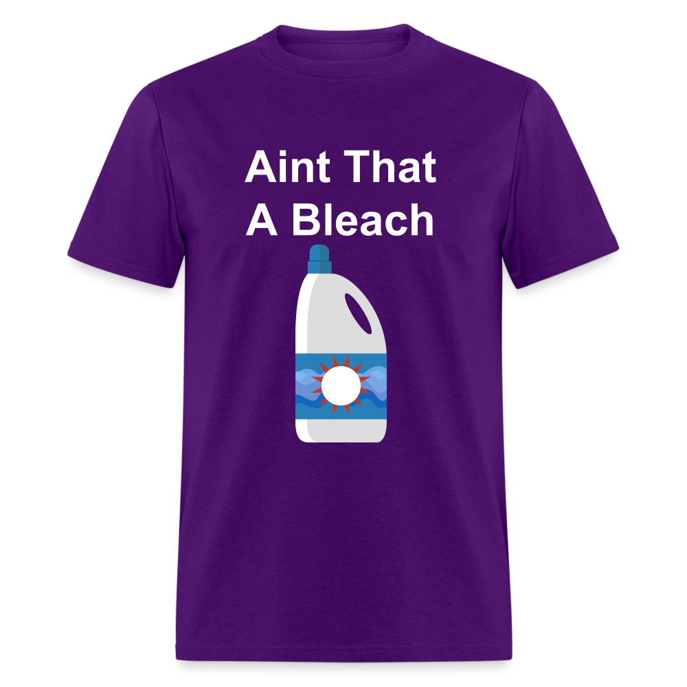 Unisex Bleach Print T Shirt - purple