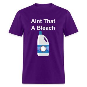 Unisex Bleach Print T Shirt - purple