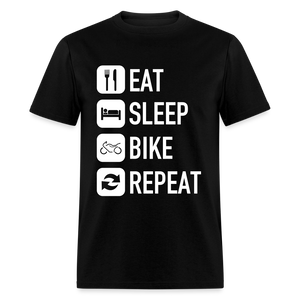 Unisex Classic Custom Sleep Repeat T Shirt - black