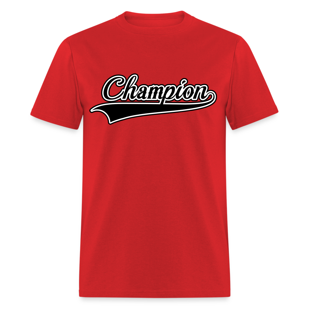 Adult Unisex Regular Fit Champion T Shirt - red