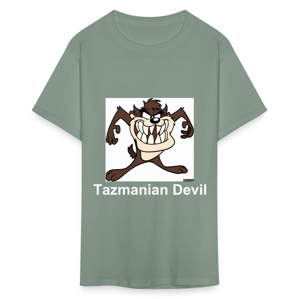 Unisex Tazmanian Devil Classic Print T Shirt - sage