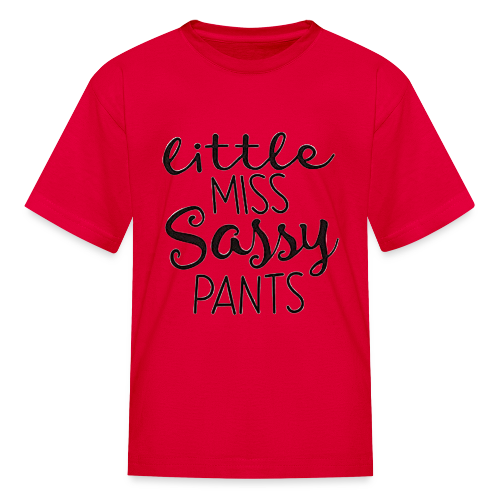 Kids and Babies Miss Sassy Pants Print T Shirt - red