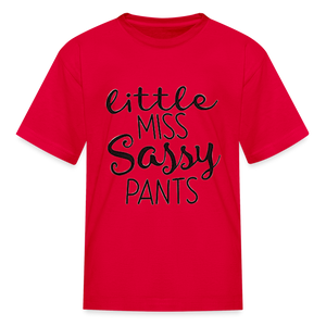 Kids and Babies Miss Sassy Pants Print T Shirt - red