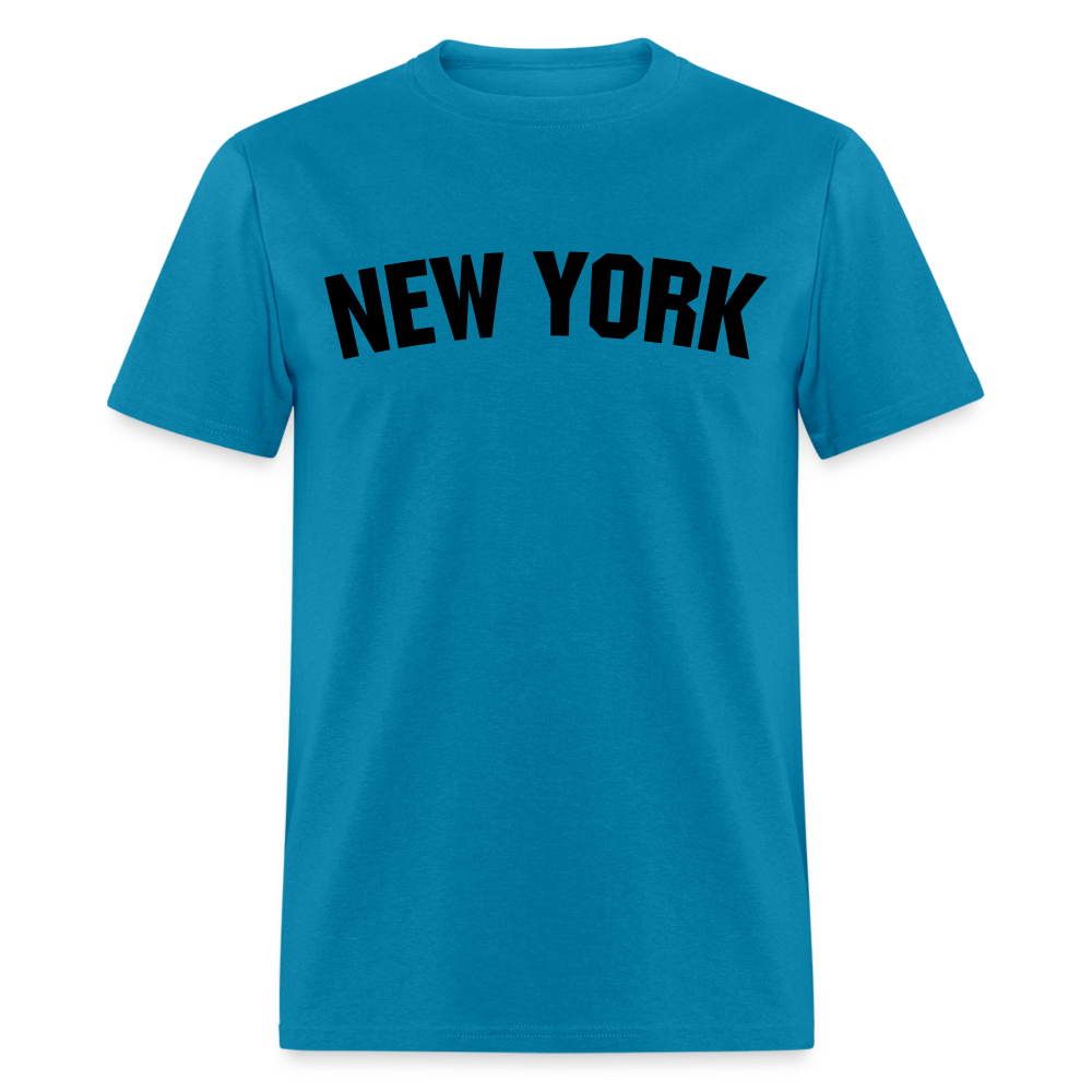 Unisex New York Print T Shirt - turquoise