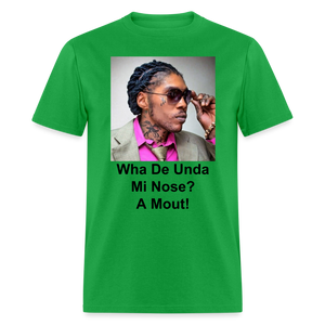 Unisex Classic Vybz Kartel Custom T Shirt - bright green