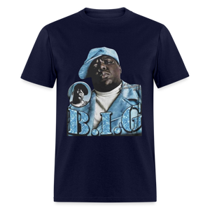 Unisex Classic Biggie Print T Shirt - navy