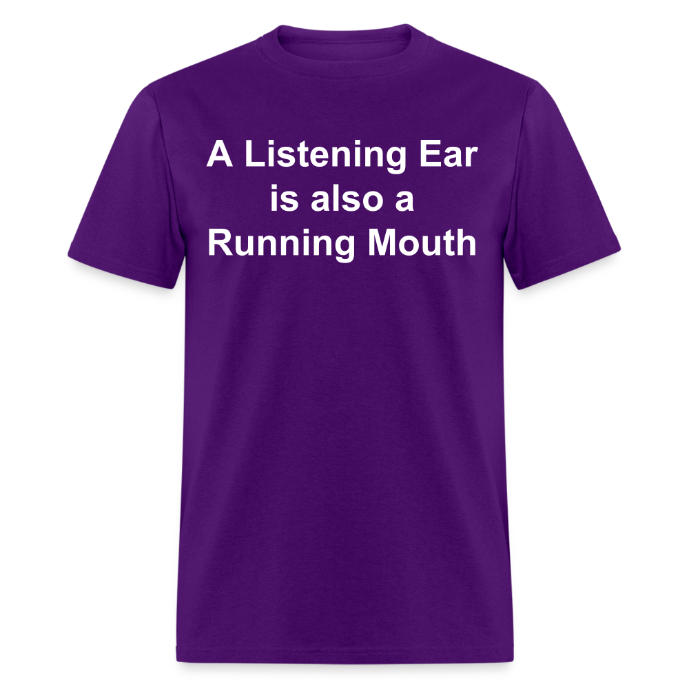 Unisex Classic Custom Running Mouth T Shirt - purple