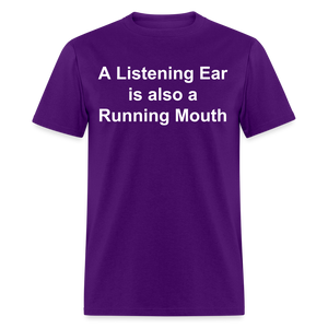 Unisex Classic Custom Running Mouth T Shirt - purple