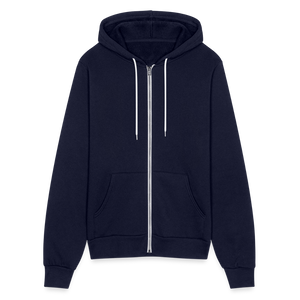 Bella + Canvas Unisex Full Zip Eagles Print Hoodie - navy