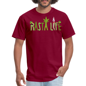 Unisex Classic Custom Rasta T Shirt - burgundy