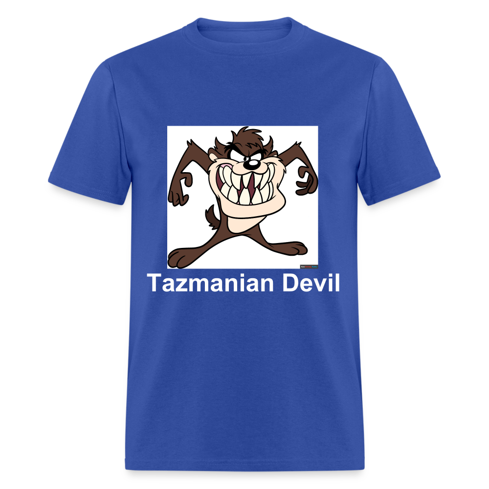 Unisex Tazmanian Devil Classic Print T Shirt - royal blue