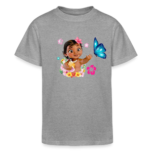 Kid Girls Champion Moana Baby Print T Shirt - heather gray