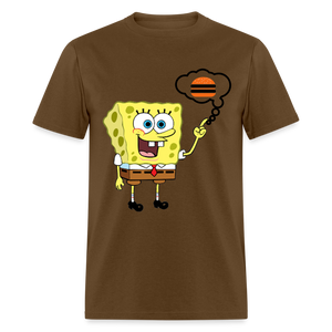 Unisex Classic SpongeBob Custom T Shirt - brown