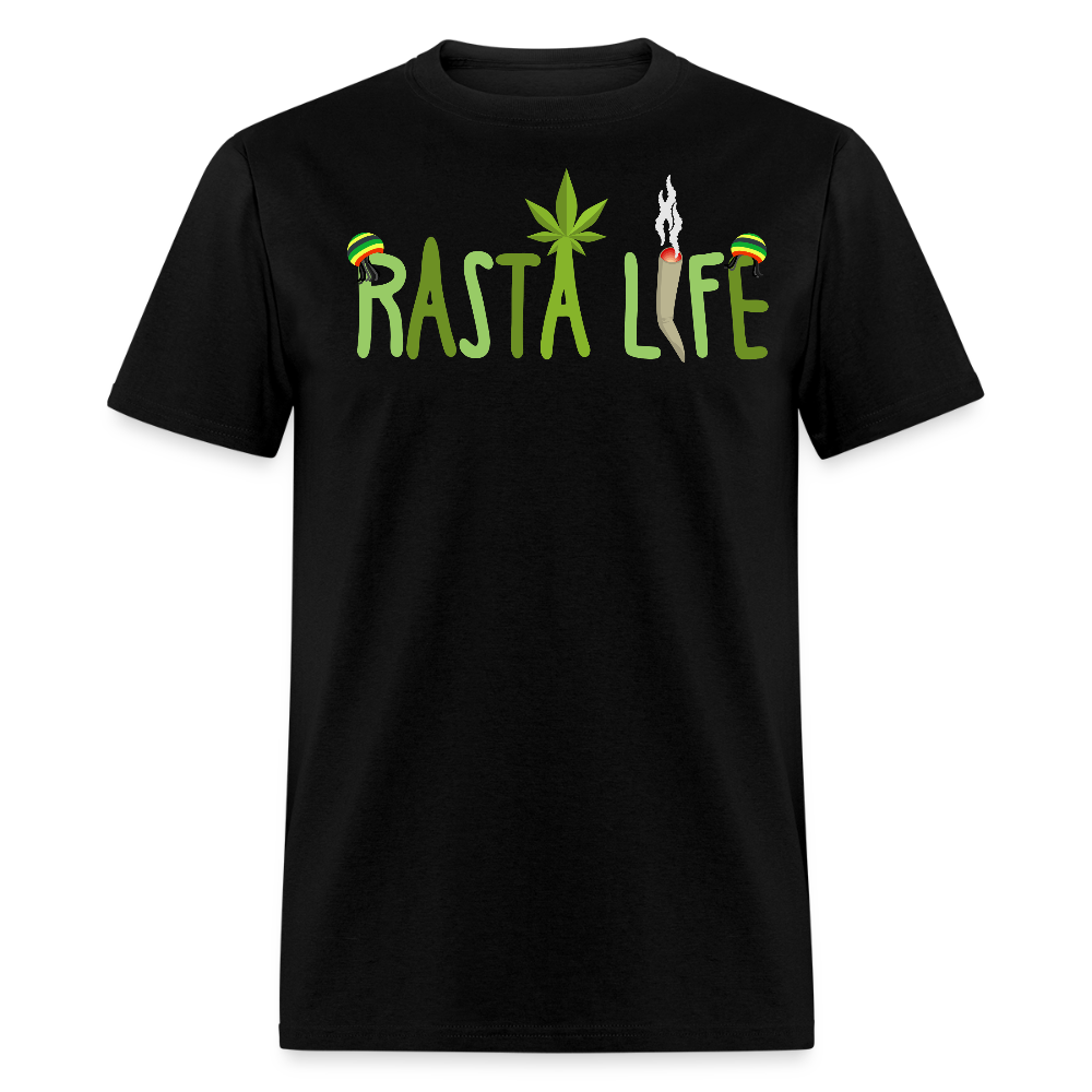 Unisex Classic Custom Rasta T Shirt - black