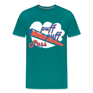 Men's Casual 420 Print T Shirt - teal