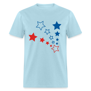 Unisex 4th Of July Print T Shirt - powder blue