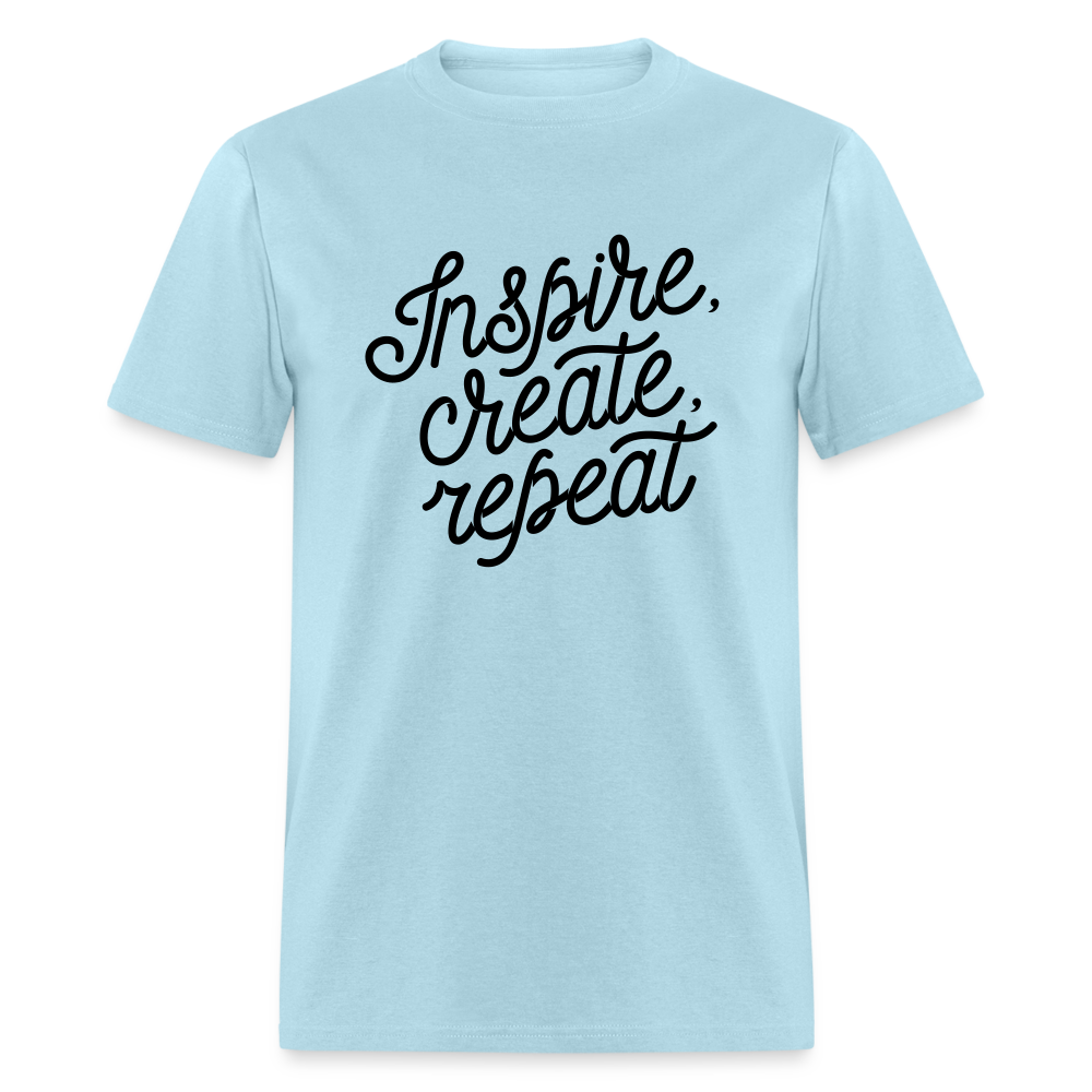 Unisex Classic Inspire Print T Shirt - powder blue