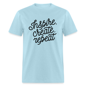 Unisex Classic Inspire Print T Shirt - powder blue